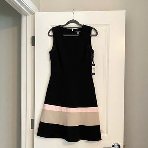 NWT - Black A-line Cocktail or Work Dress - Tommy Hilfiger Dress Sz 4